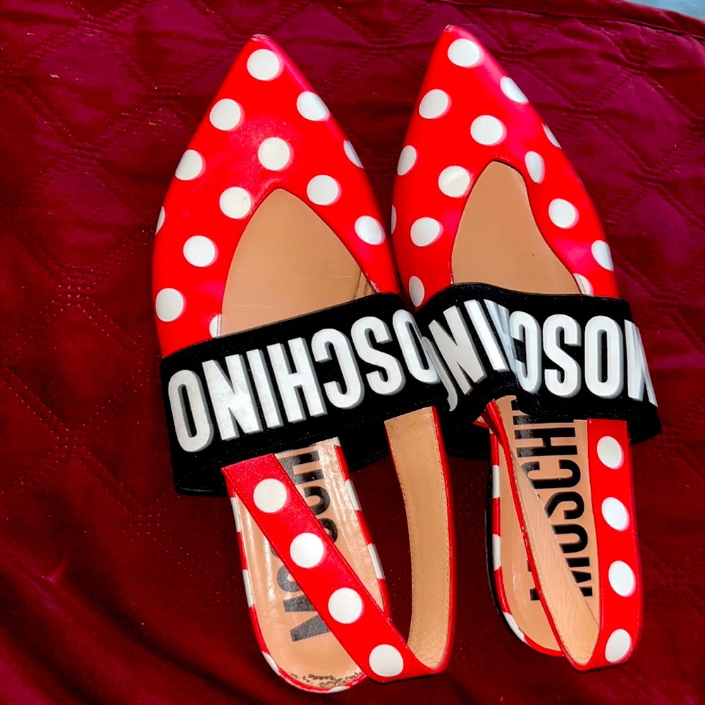 Size 6 moschino shoes wore twice